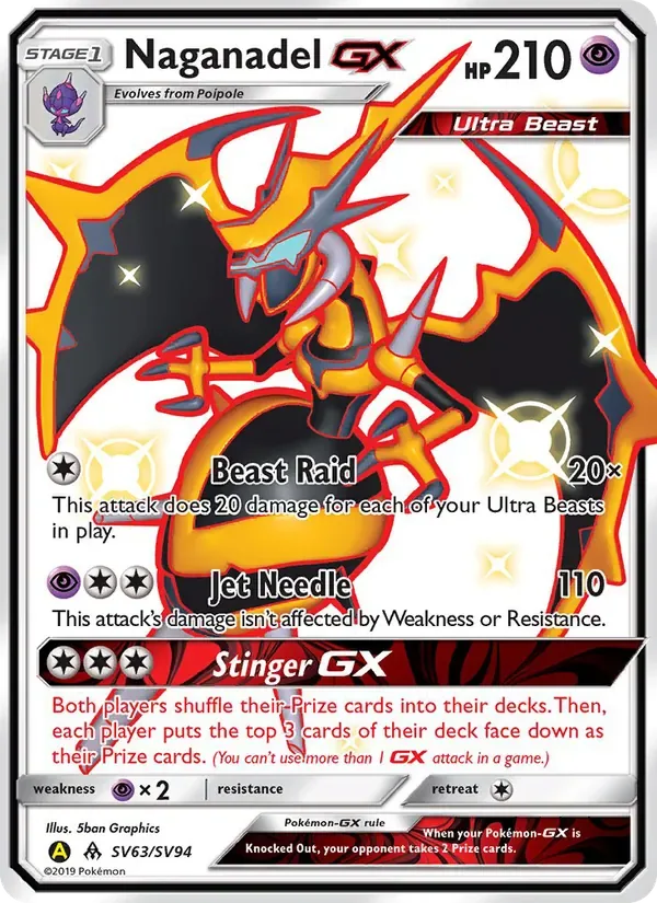 Naganadel-GX, Hidden Fates Shiny Vault