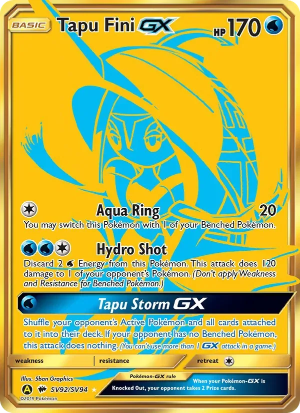 Tapu Fini-GX, Hidden Fates Shiny Vault