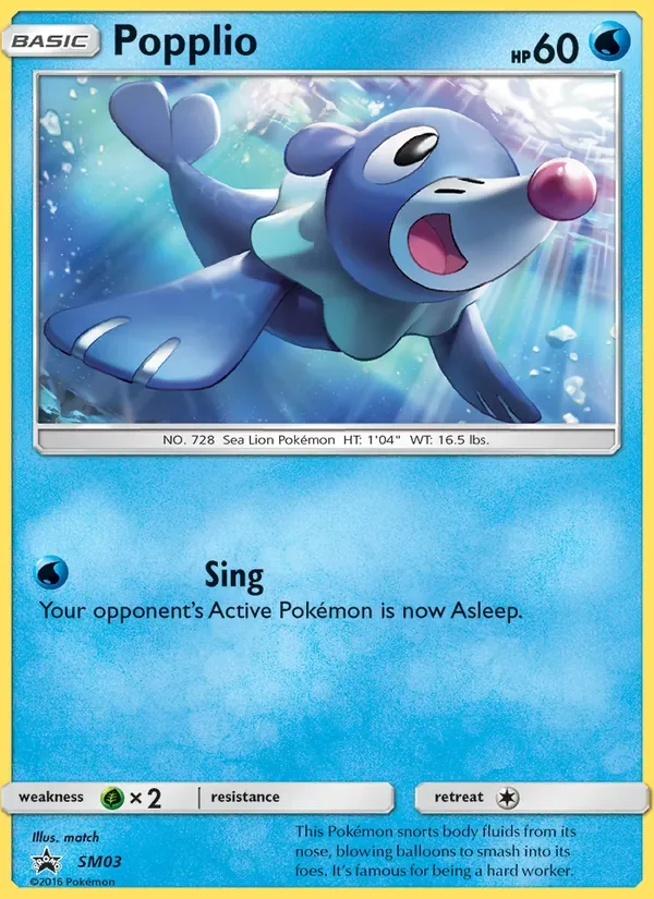 Popplio, SM Black Star Promos