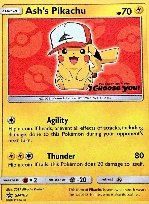 Ash's Pikachu, SM Black Star Promos