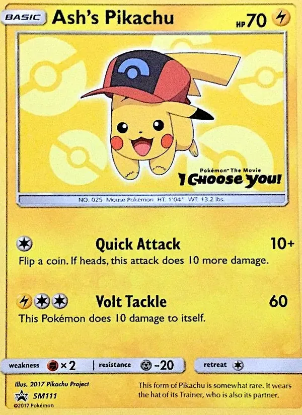Ash's Pikachu, SM Black Star Promos