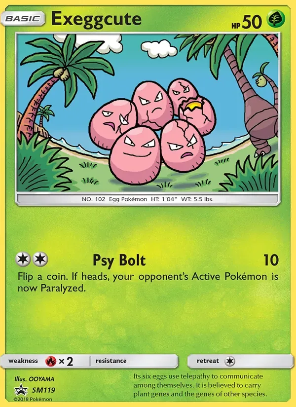 Exeggcute, SM Black Star Promos