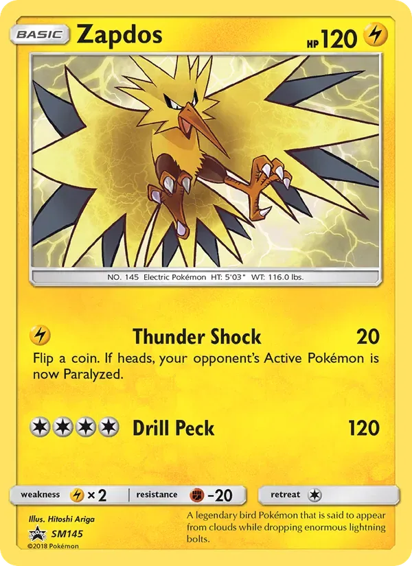 Zapdos, SM Black Star Promos