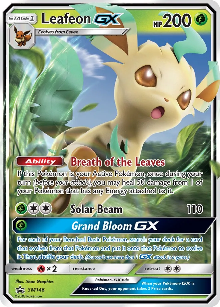 Leafeon GX, SM Black Star Promos