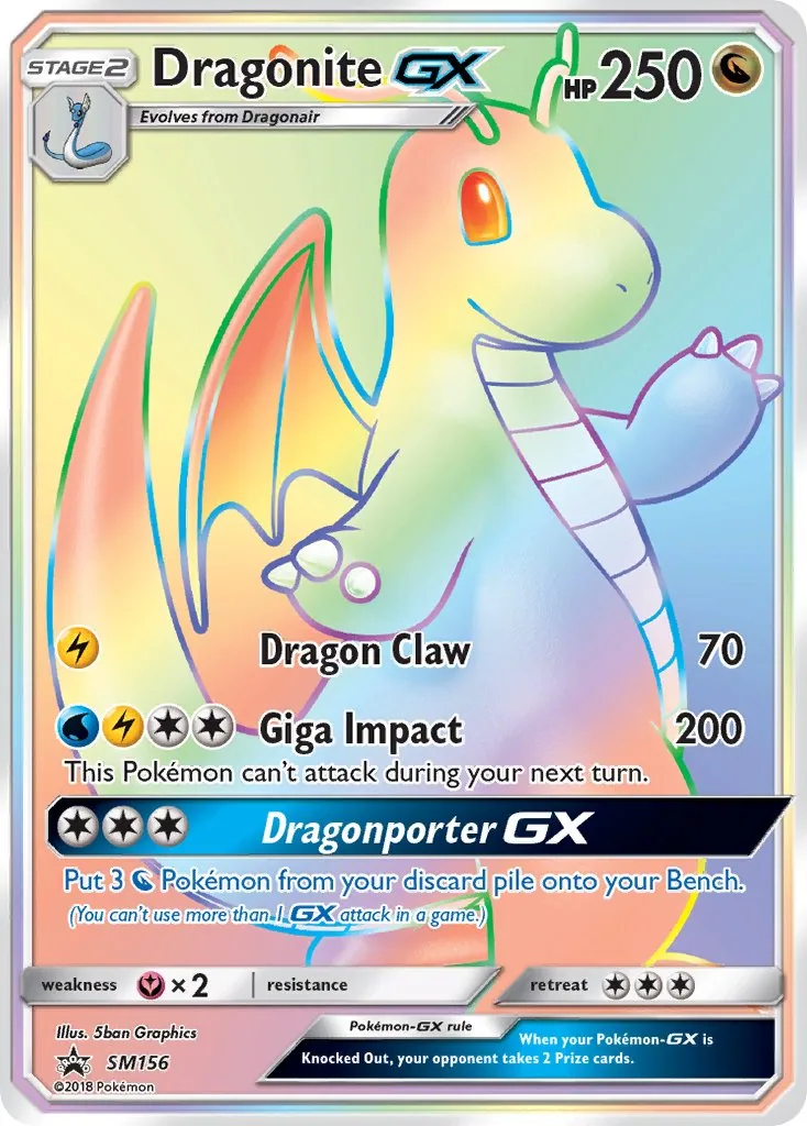 Dragonite GX, SM Black Star Promos