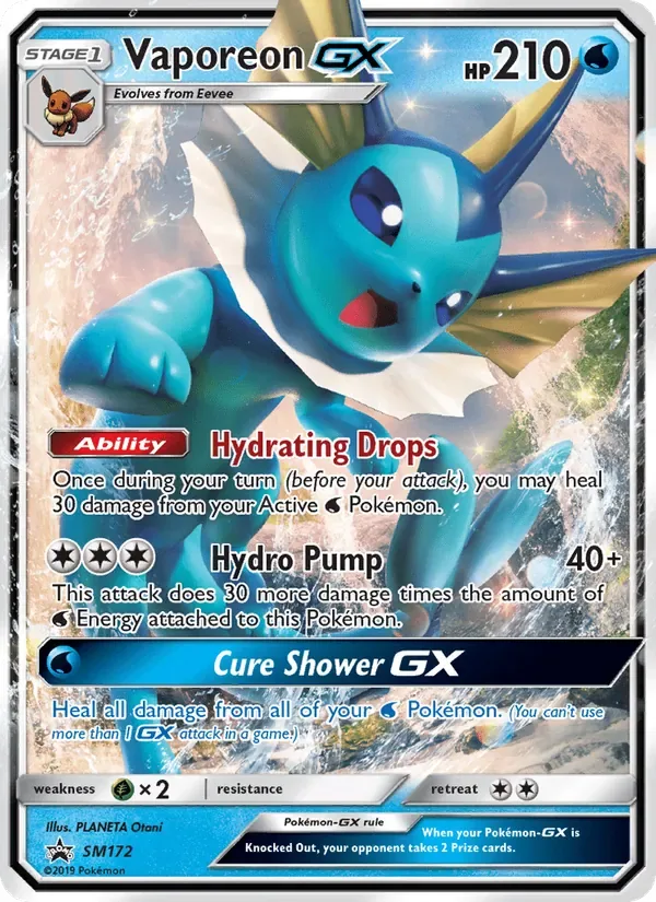 Vaporeon GX, SM Black Star Promos