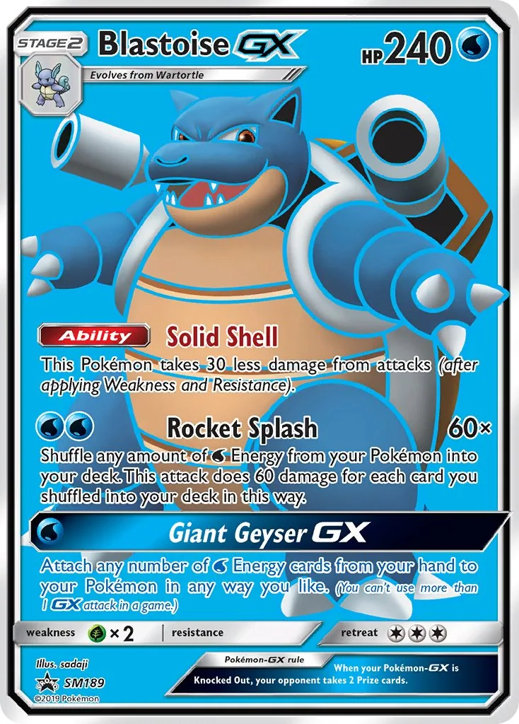 Blastoise GX, SM Black Star Promos