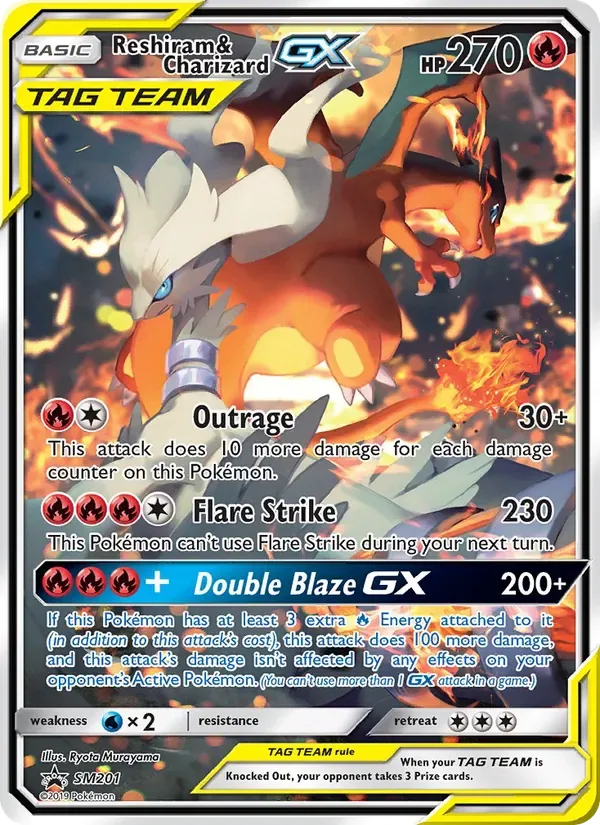 Reshiram & Charizard GX, SM Black Star Promos