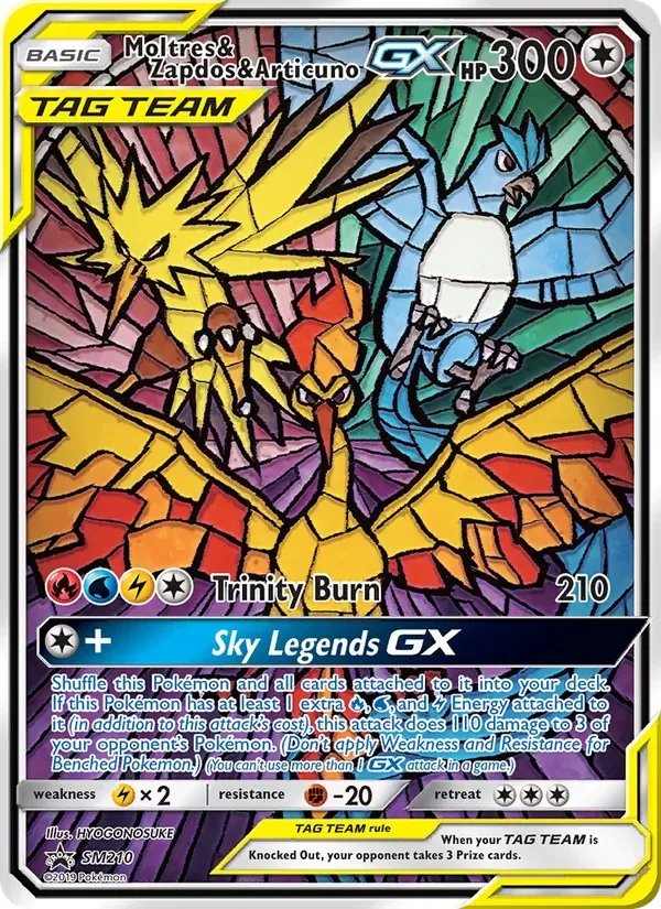 Moltres & Zapdos & Articuno GX, SM Black Star Promos