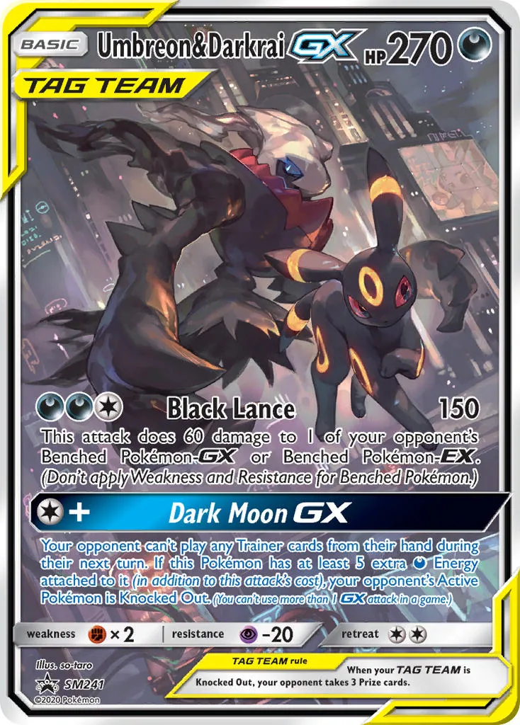 Umbreon & Darkrai GX, SM Black Star Promos
