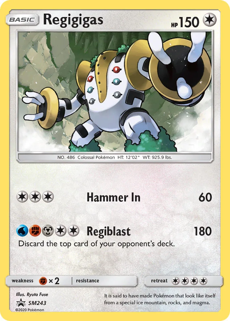 Regigigas, SM Black Star Promos