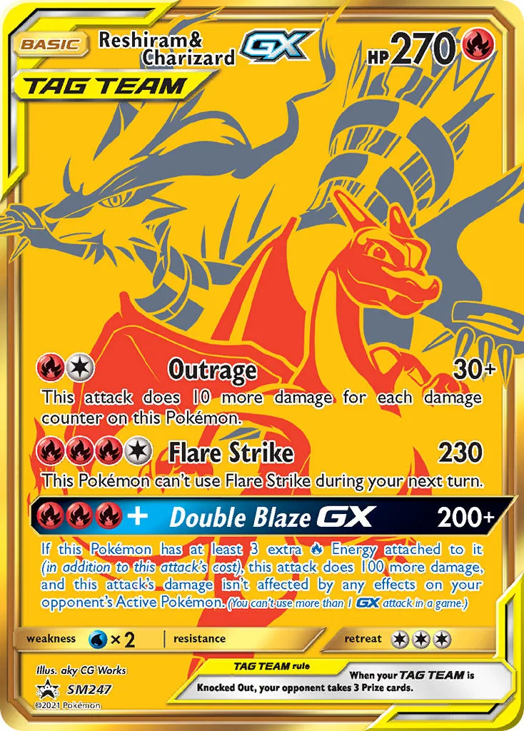Reshiram & Charizard GX, SM Black Star Promos