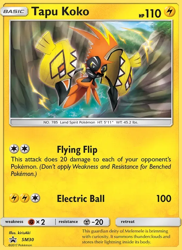 Tapu Koko, SM Black Star Promos