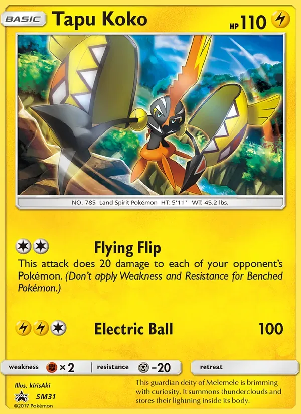 Tapu Koko, SM Black Star Promos