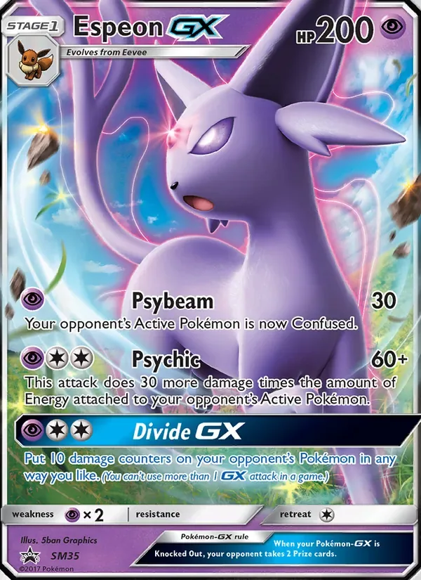 Espeon GX, SM Black Star Promos