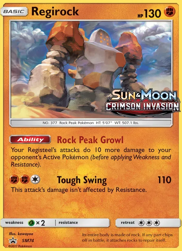 Regirock, SM Black Star Promos