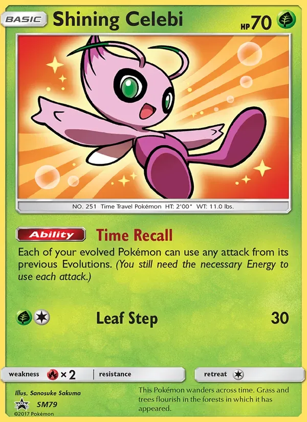 Shining Celebi, SM Black Star Promos