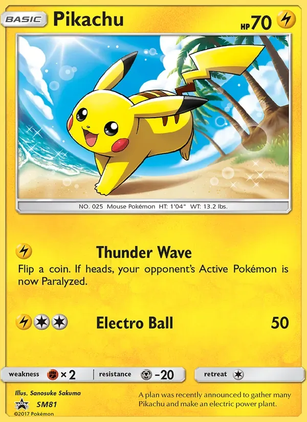 Pikachu, SM Black Star Promos
