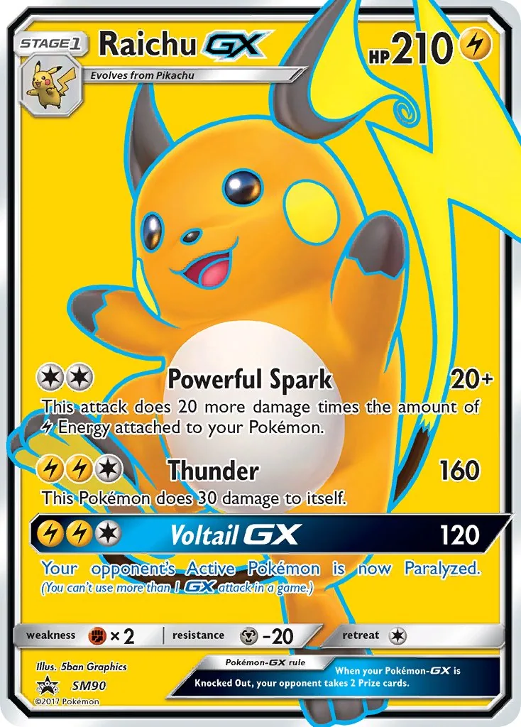Raichu GX, SM Black Star Promos