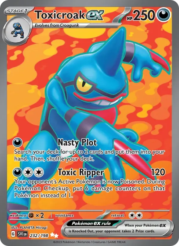 Toxicroak ex, Scarlet & Violet