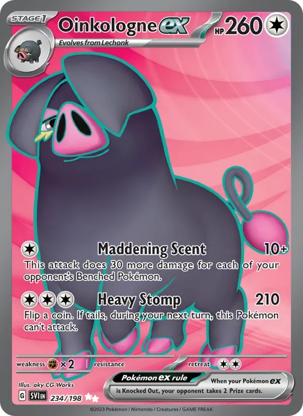Oinkologne ex, Scarlet & Violet