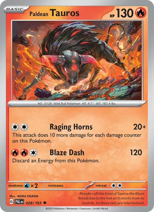 Paldean Tauros, Paldea Evolved