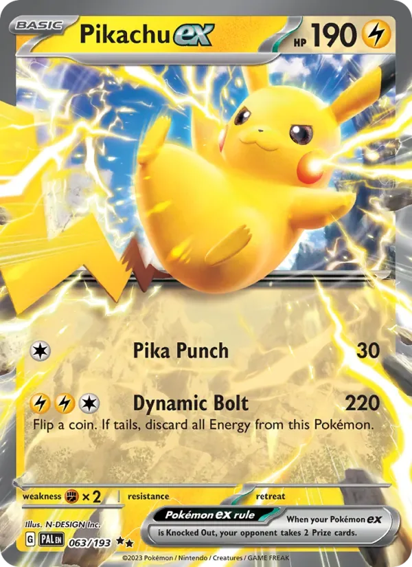 Pikachu ex, Paldea Evolved