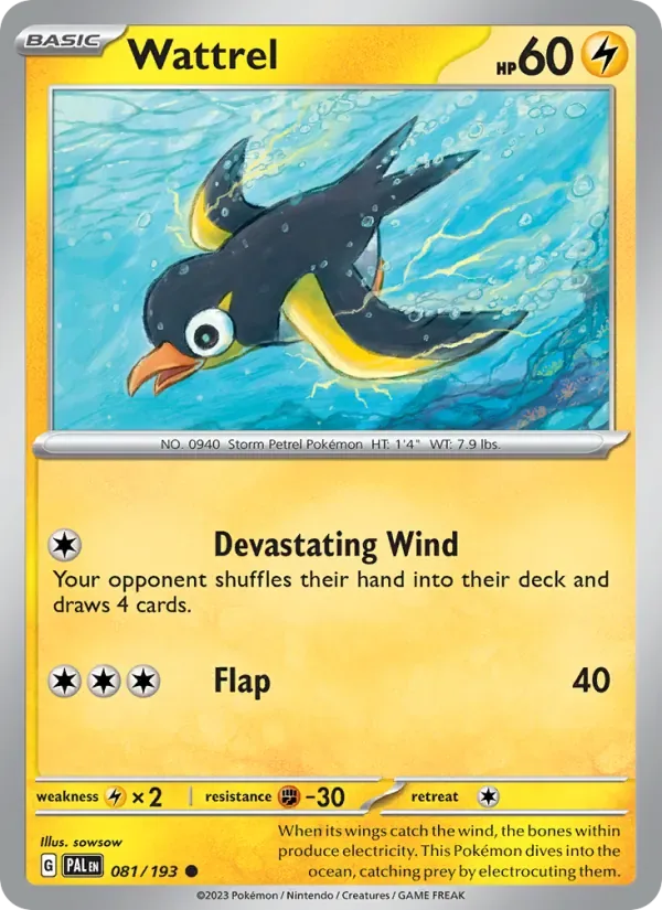 Wattrel, Paldea Evolved