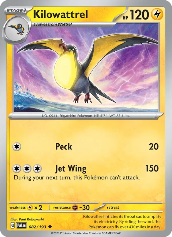 Kilowattrel, Paldea Evolved