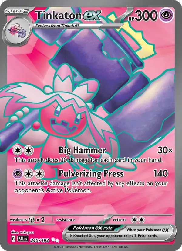 Tinkaton ex, Paldea Evolved