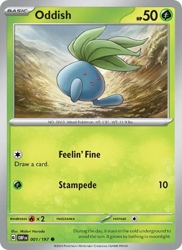 Oddish, Obsidian Flames