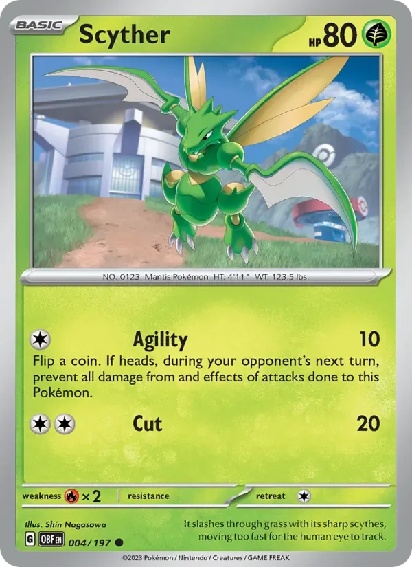 Scyther, Obsidian Flames
