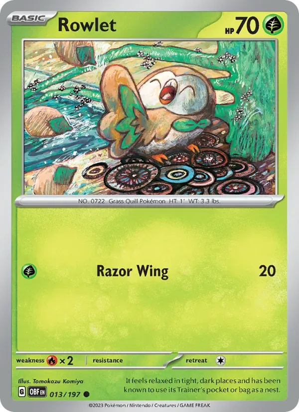 Rowlet, Obsidian Flames