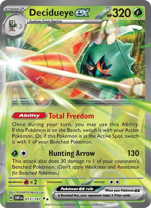 Decidueye ex, Obsidian Flames