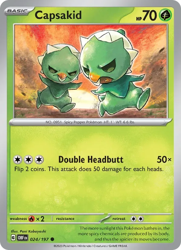 Capsakid, Obsidian Flames