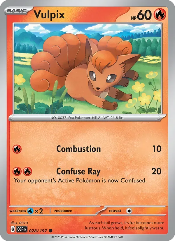 Vulpix, Obsidian Flames