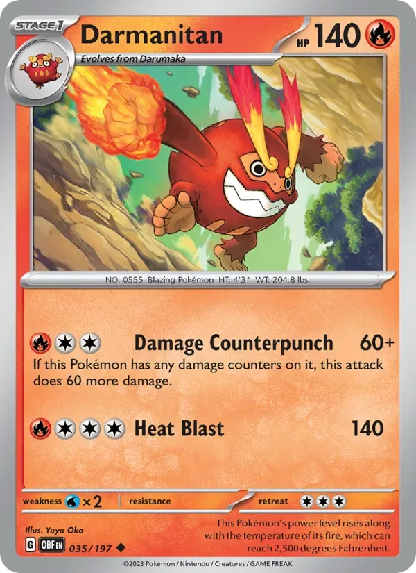 Darmanitan, Obsidian Flames