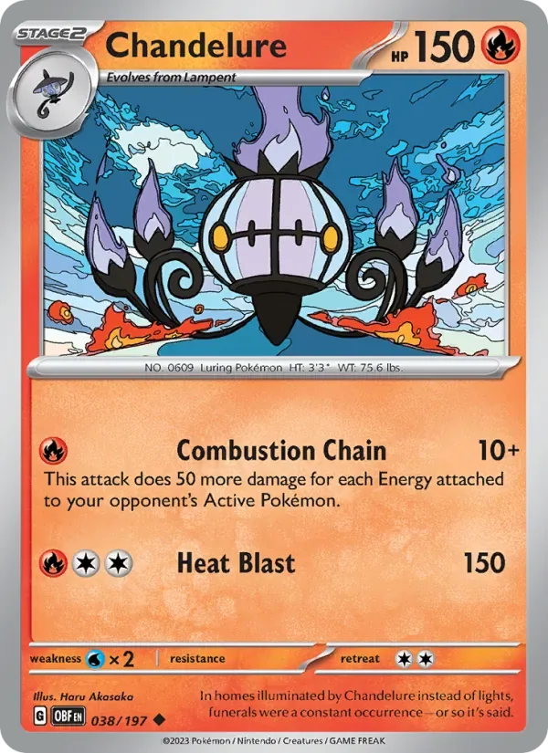 Chandelure, Obsidian Flames