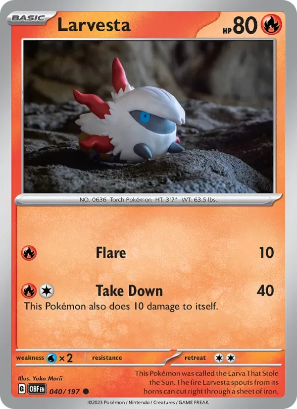Larvesta, Obsidian Flames