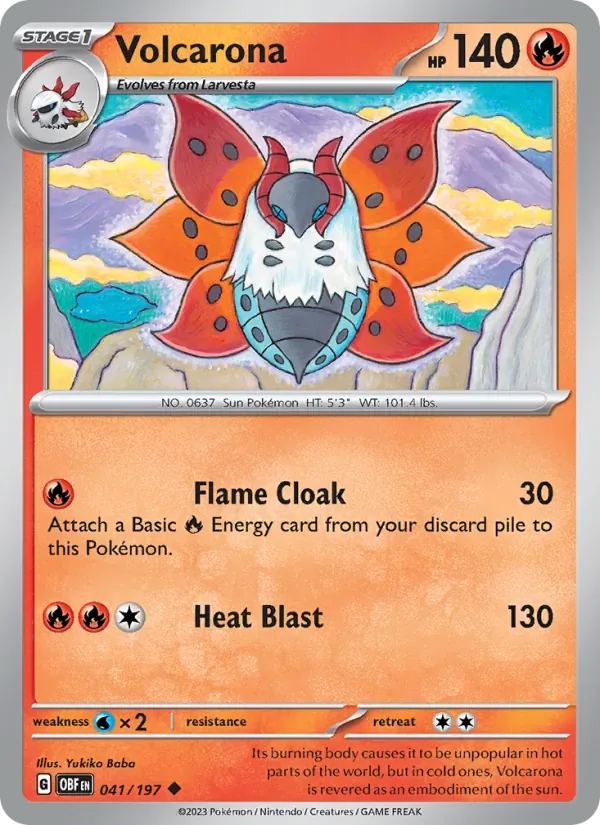 Volcarona, Obsidian Flames