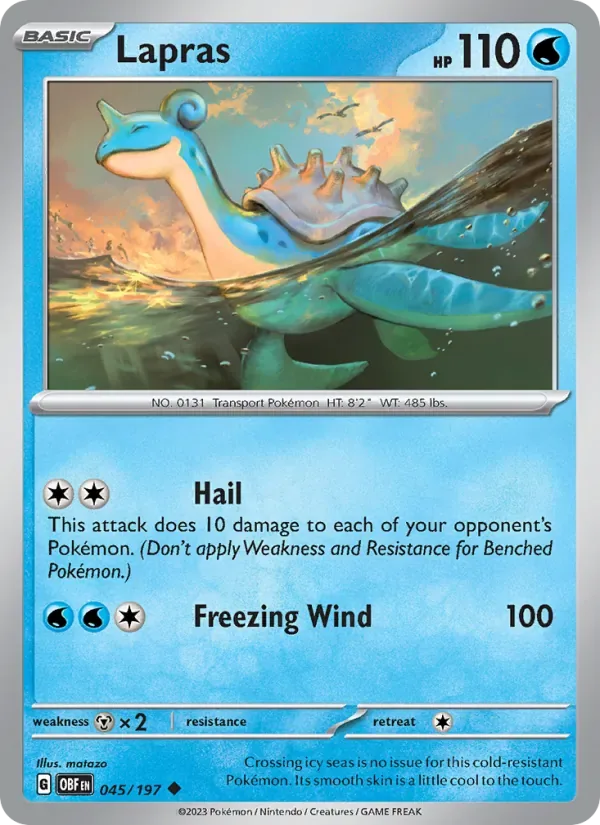 Lapras, Obsidian Flames