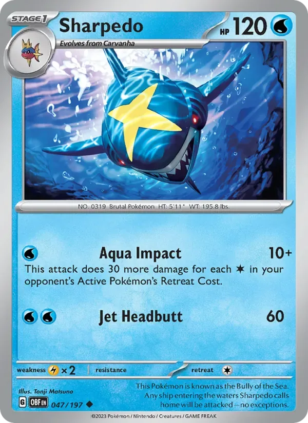 Sharpedo, Obsidian Flames
