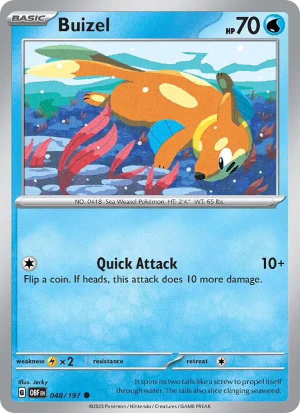 Buizel, Obsidian Flames