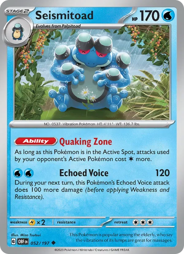 Seismitoad, Obsidian Flames