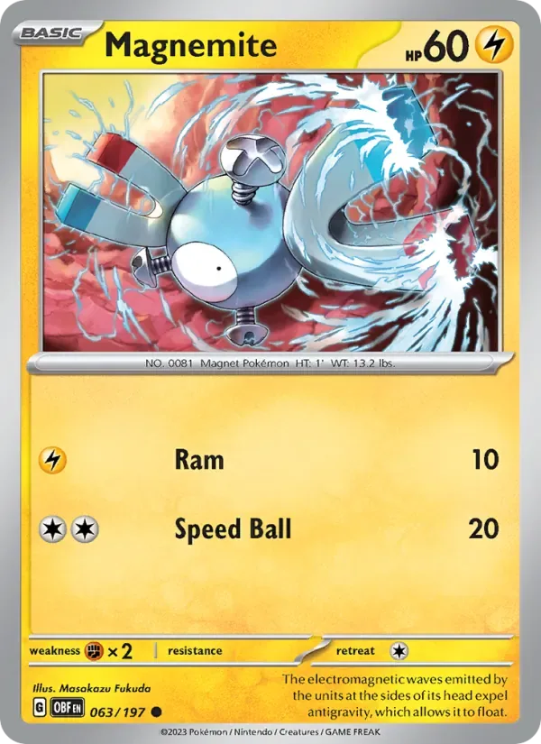 Magnemite, Obsidian Flames