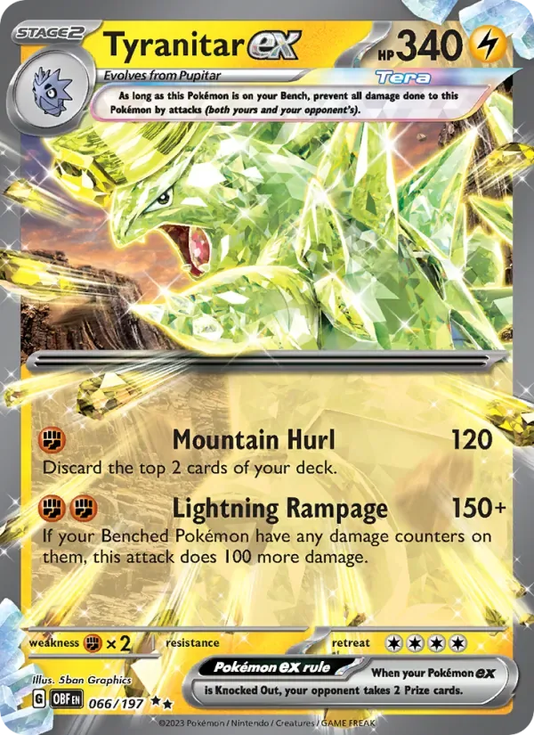 Tyranitar ex, Obsidian Flames