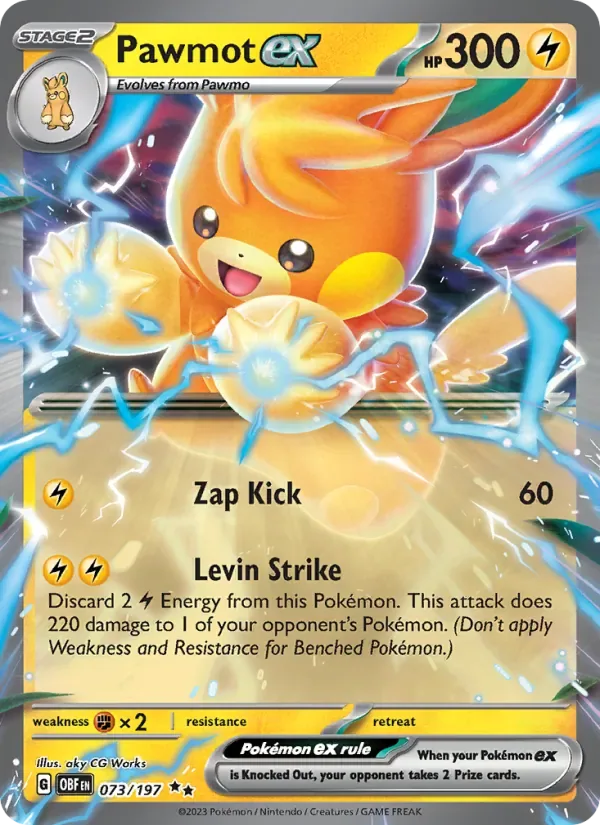 Pawmot ex, Obsidian Flames