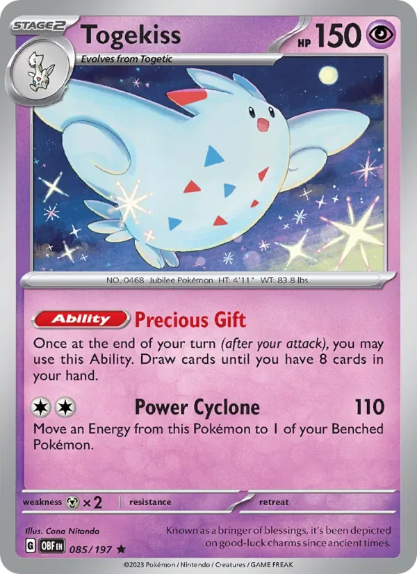 Togekiss, Obsidian Flames