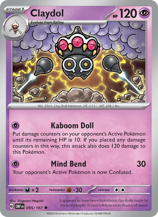 Claydol, Obsidian Flames