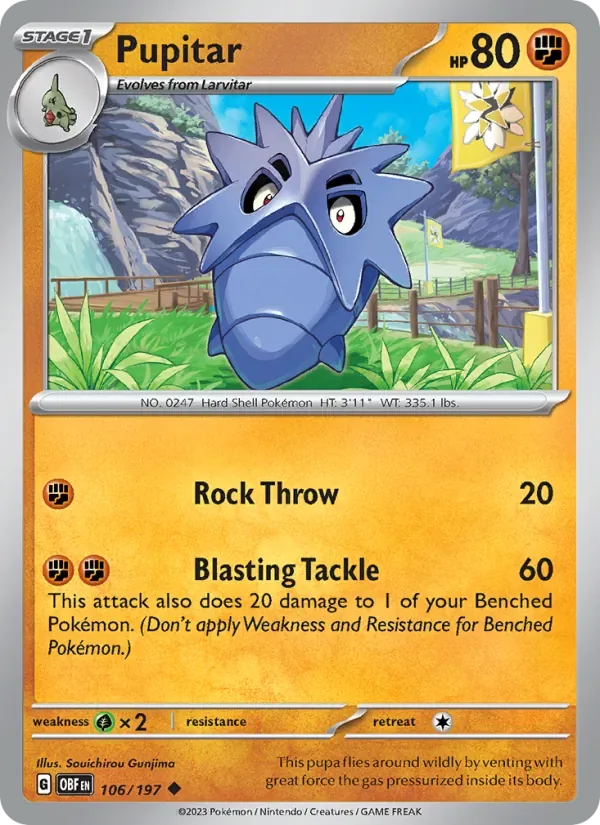 Pupitar, Obsidian Flames